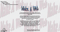 Desktop Screenshot of makeaweb.com