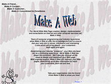 Tablet Screenshot of makeaweb.com